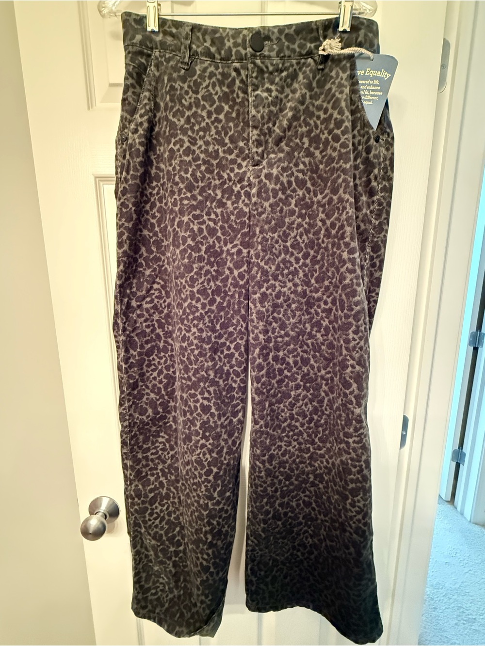 DEMOCRACY Green Leopard Corduroy Jeans